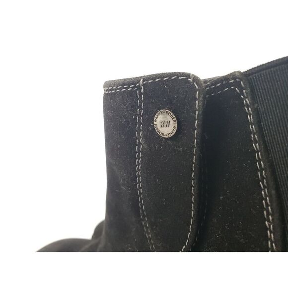 Robert Wayne men’s Black Chelsea suede Boots size 12 - Picture 5 of 9